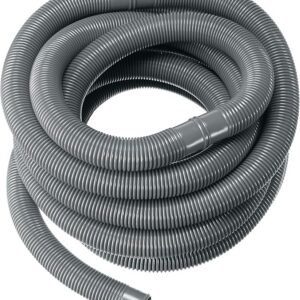 Flexible 38 mm pool hose for hot tubs, ice baths, filters, and chillers – 9 m, grey