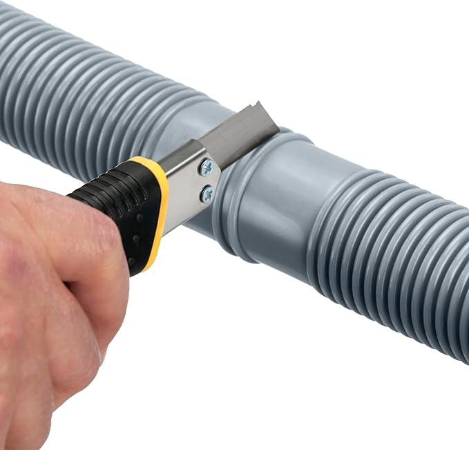 Flexible 38 mm pool hose for hot tubs, ice baths, filters, and chillers – 9 m, grey